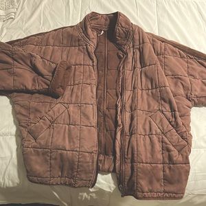 Free People Quilted Dolman knit jacket